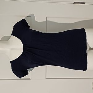 Vanity short sleeve scoop neck top